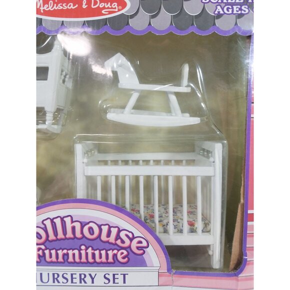 Melissa & Doug Dollhouse Furniture Nursery Set Dollhouse Furniture  Scale 1:12 - Picture 4 of 16